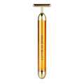 24K Gold Energy Beauty Bar Electric Facial Massage Roller