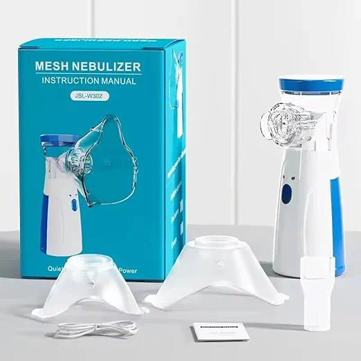 Portable Nebulizer for Adults and Kids Travel and Household Use, Handheld Mesh Nebulizer for Breathing Problems,