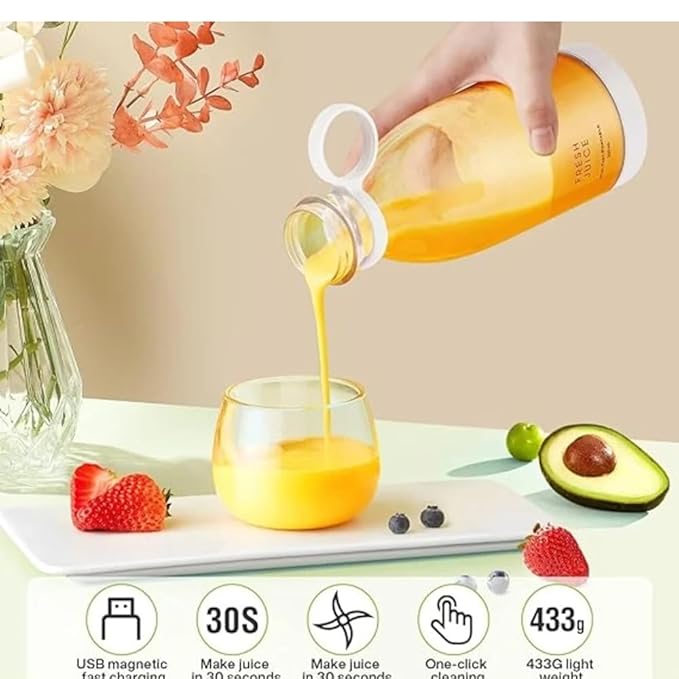 Traverl Portable Mini Juice Blender USB Rechargeable Mixer Juicer for Outdoor