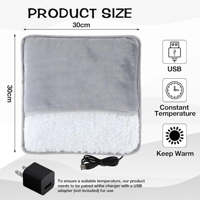 Electric Foot Warmer - Soft And Comfortable USB Heated Foot Warmer
