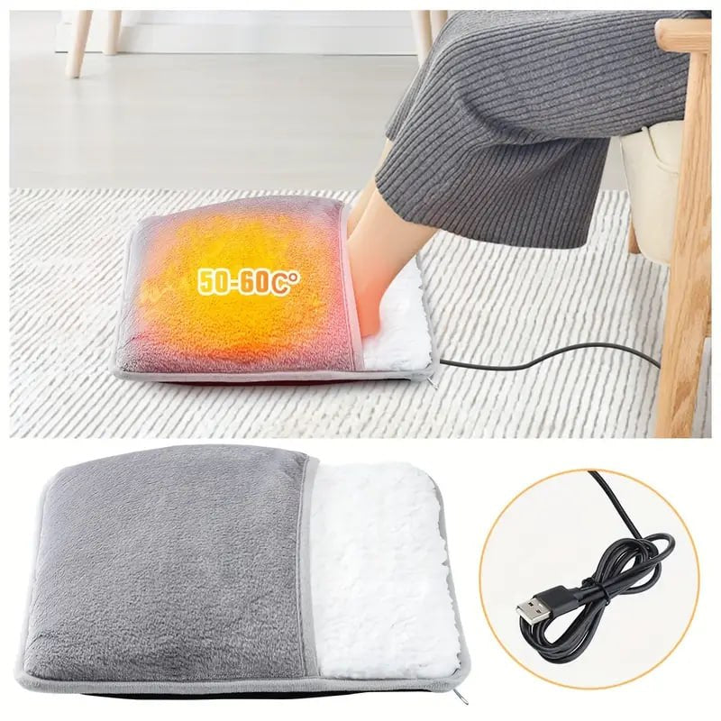 Electric Foot Warmer - Soft And Comfortable USB Heated Foot Warmer