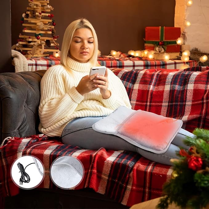 Electric Foot Warmer - Soft And Comfortable USB Heated Foot Warmer