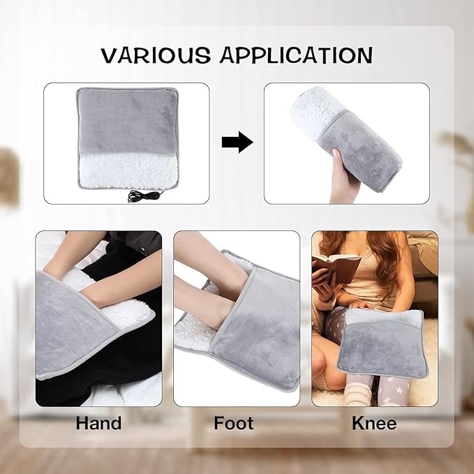 Electric Foot Warmer - Soft And Comfortable USB Heated Foot Warmer