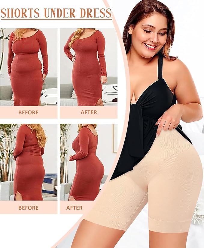 Shapewear Shorts Tummy Control  High Waisted Body Shaper