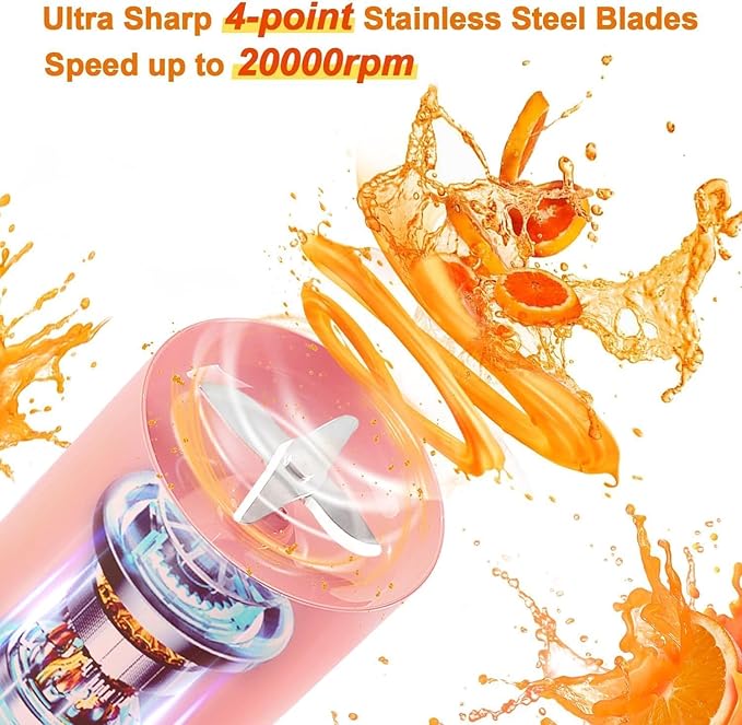 Traverl Portable Mini Juice Blender USB Rechargeable Mixer Juicer for Outdoor